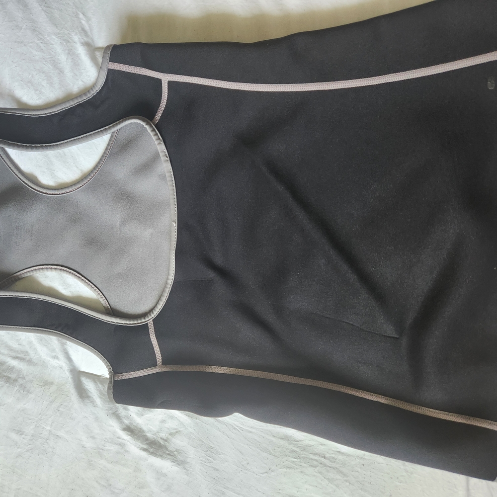 Black and Gray Athletic Tank Top